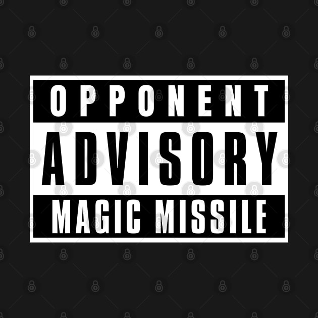 Opponent Advisory Magic Missle | DnD Wizard Class by DungeonDesigns