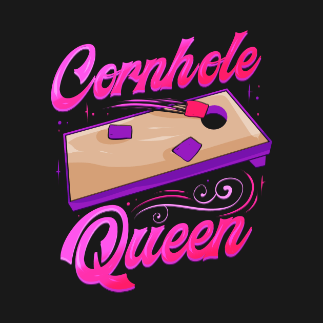 Cornhole Queen Bean Bag by ChrisselDesigns