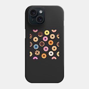 Doughnut Pattern Yellow Phone Case