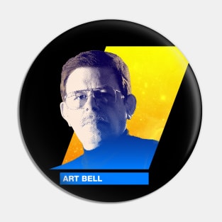 Art Bell print Pin