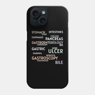 Gastroenterology Words Phone Case