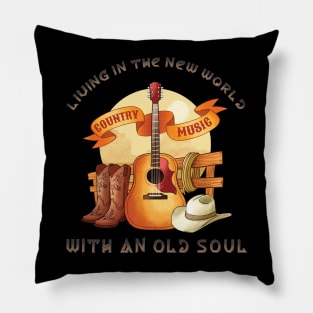 Living In The New With An Old Soul Pillow