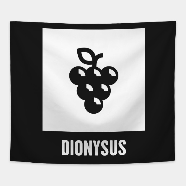 Dionysus Symbol Dionysus Greek Mythology God Symbol Greek Mythology Tapestry Teepublic dionysus greek mythology god symbol