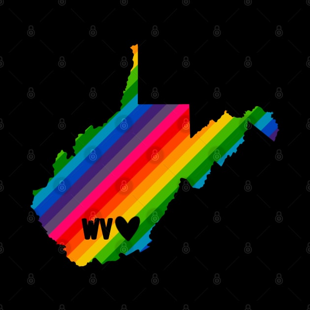 USA States: West Virginia (rainbow) by LetsOverThinkIt