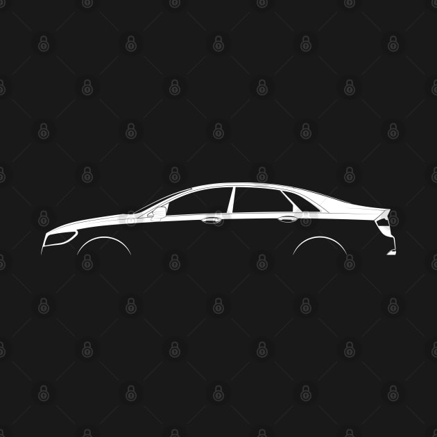 Lincoln MKZ (2017) Silhouette by Car-Silhouettes