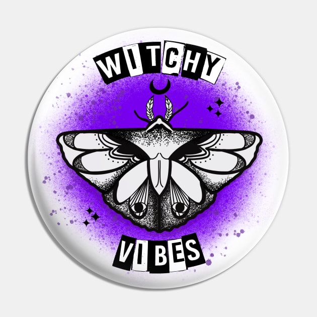 Witchy Moth Pin by Simply Crafted by Candice