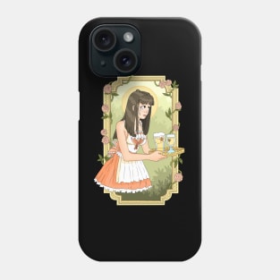 sad waiter girl. art niveau. roses. Phone Case