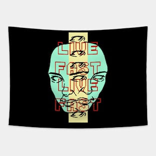 "LIVE FAST" - T-Shirt Tapestry