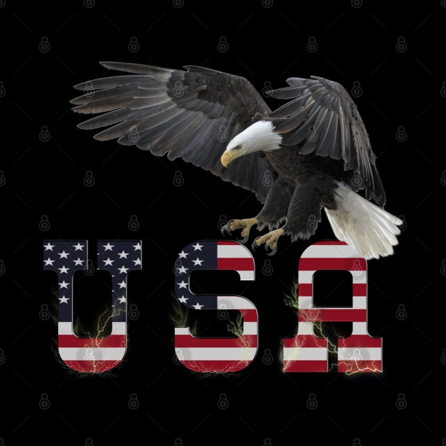 Eagle Patriotic USA Flag by BurunduXX-Factory