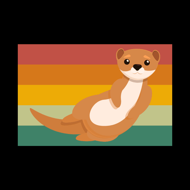 Vintage Animal Retro Weasel 08 by rosenbaumquinton52