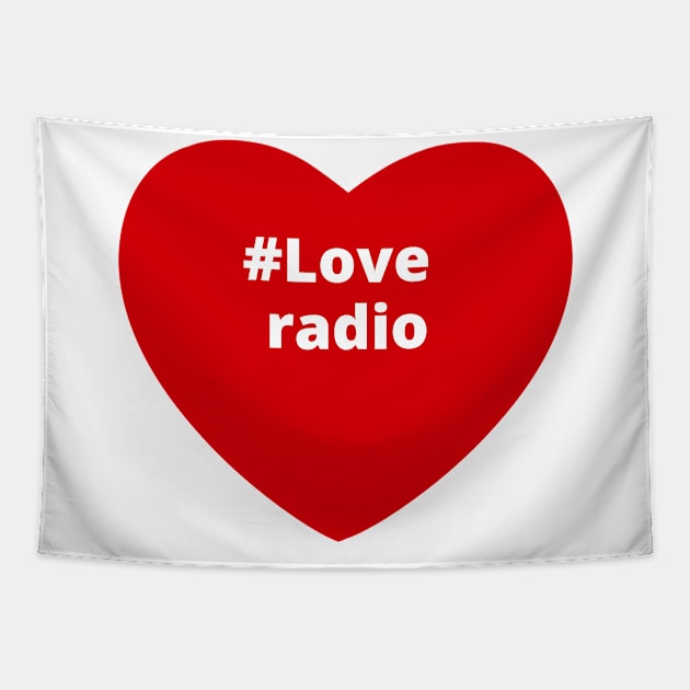 Love Radio - Hashtag Heart Tapestry by support4love