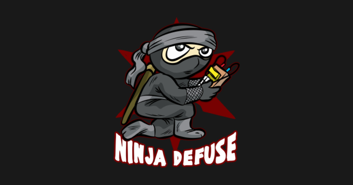 Ninja Defuse Pro Gamer Gaming Bomb Cs Go Terrorist By Naughtybynature