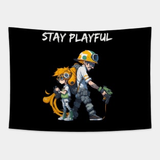 Stay Playful Tapestry