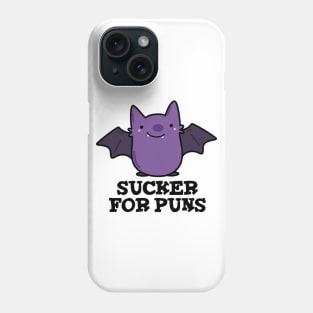 Sucker For Puns Cute Baby Bat Pun Phone Case