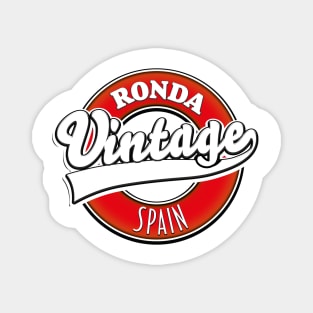 Ronda Spain vintage logo Magnet