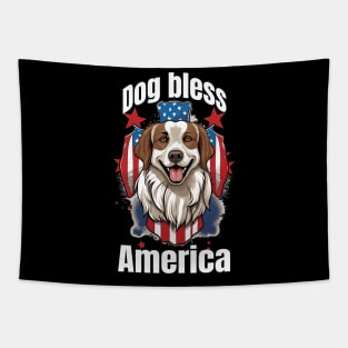 Dog bless America Tapestry