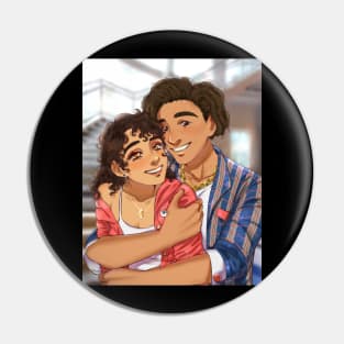 Clementine and Louis Highschool Sweethearts Pin