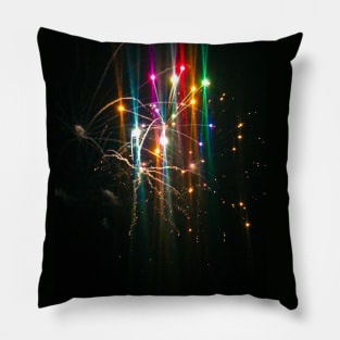 Firework Rainbow Nebula Pillow