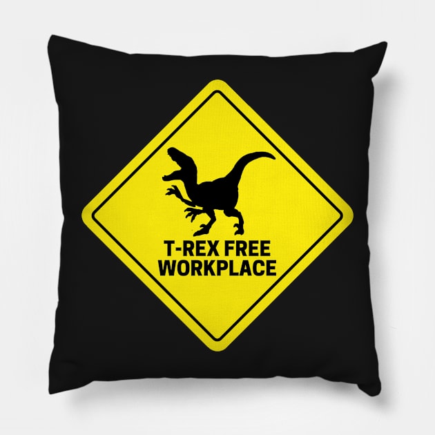 T-REX Free Workplace Pillow by CityNoir