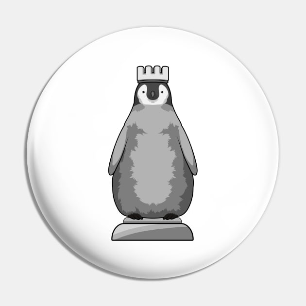 Penguin as Chess piece King Pin by Markus Schnabel