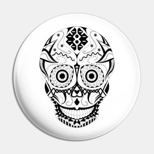 white death mask ecopop Pin