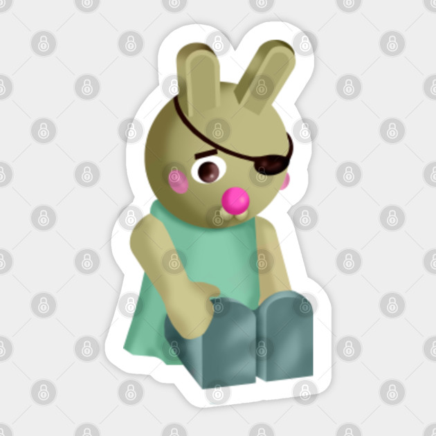 Piggy Roblox Bunny Piggy Roblox Sticker Teepublic Au - piggy roblox bunny animation