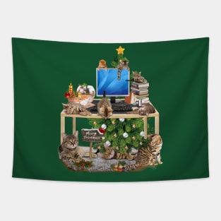 Christmas - Working from Home Tapestry