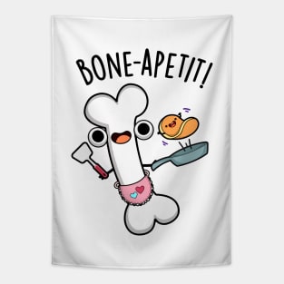 Bone Apetit Funny Cooking Pun Tapestry