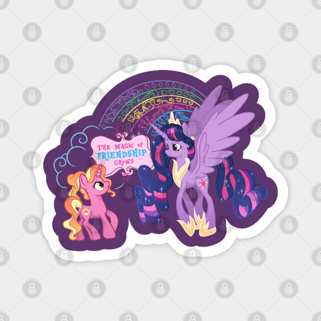 My Little Pony Finale Twilight & Luster Dawn Magnet by SketchedCrow