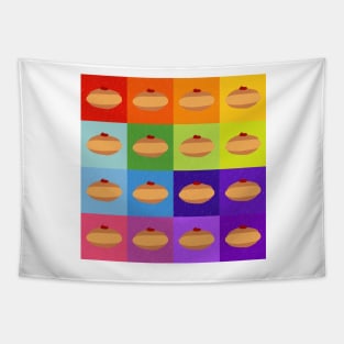 Doughnuts Galore Rainbow Square Print Tapestry