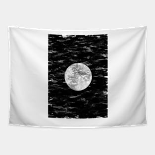 Full Moon Abstract Sketch Center. For Moon Lovers. Tapestry