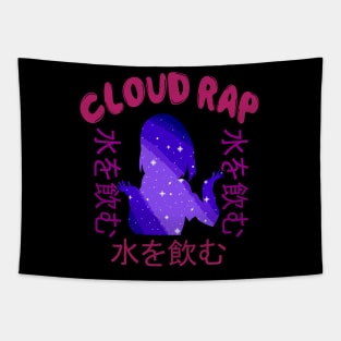 Cloud Rap - Rare Japanese Vaporwave Aesthetic Tapestry