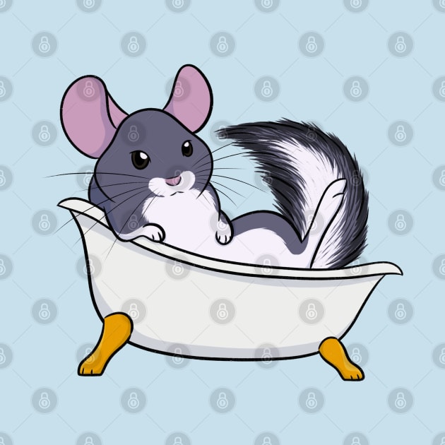 Chinchilla Bath by DeguArts