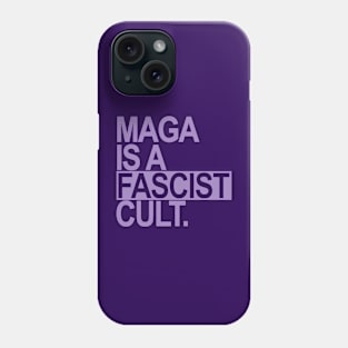 Maga is a Fascist Cult - lavender Phone Case