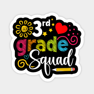 Third Grade Squad Back To School Teacher Kids Magnet