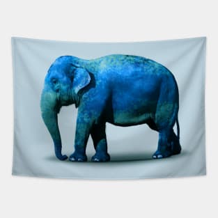 Blue Elephant Tapestry