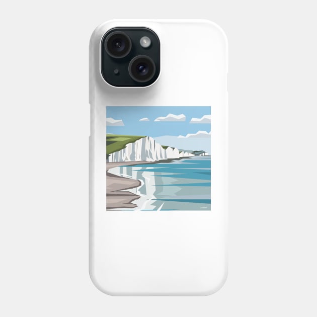 The White Cliffs of Dover, ENgland Phone Case by irajane