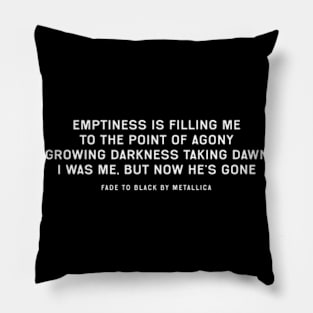 Fade to Black Lyrics Pillow