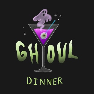 Ghoul Dinner Ghost Martini T-Shirt