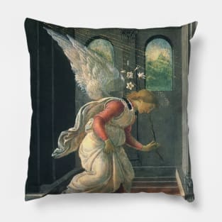 The Annunciation by Sandro Botticelli Pillow