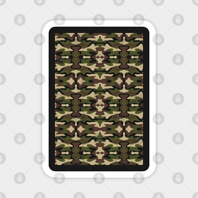 Green Military Camouflage Magnet by TheLaundryLady