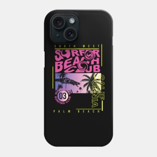 California Surfer Beach club Phone Case