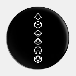 D20 Dice Set Pin