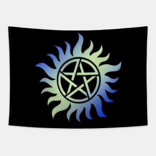 ANTI BLUE AND GREEN Tapestry