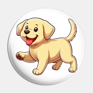 yellow labrador retriever puppy cartoon Pin