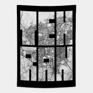 Tehran, Iran City Map Typography - Light Tapestry