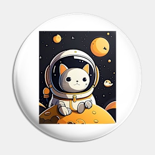 Cat Astronaut, Space Kitty, Catronaut - Cat Lover Pin