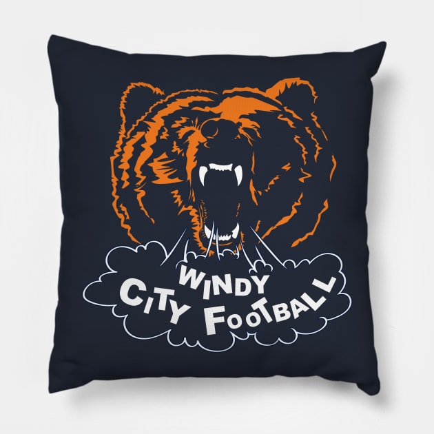 Chicago Bears Windy City Pillow by stayfrostybro