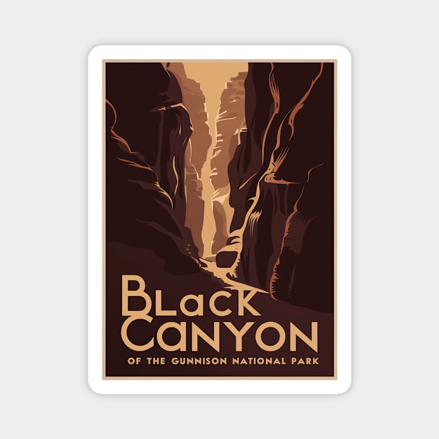 Black Canyon National Park Poster Magnet by Perspektiva