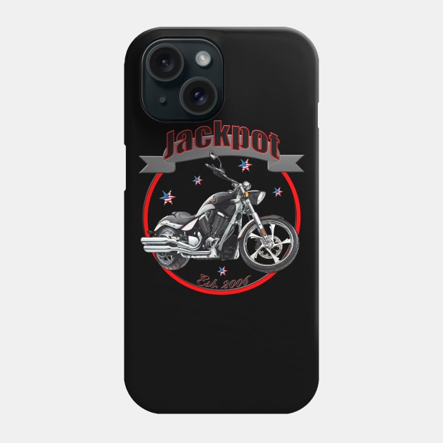 Jackpot U.S.A.Star Motorcycle Phone Case by DroolingBullyKustoms